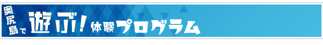 海の体験プログラム